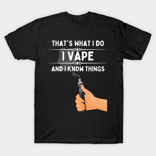 Funny Vaping Vape Skull Smoking T-Shirt by QUENSLEY SHOP